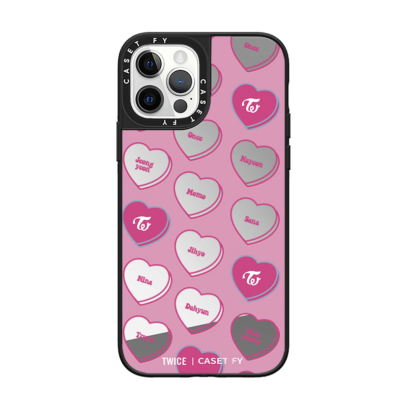 【官方正品】CASETiFY 女团爱心适用苹果iPhone15ProMax手机壳13潮牌12防摔14pro镜面11