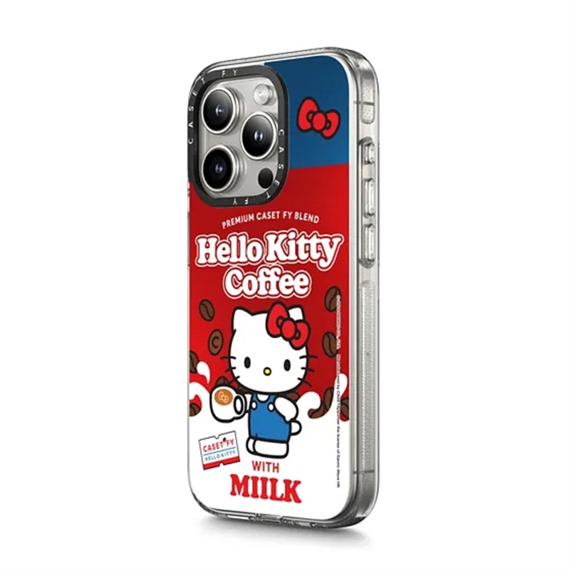 【官方正品】CASETiFY 冰晶磁吸HelloKitty 50周年适用苹果iPhone15ProMax手机壳13套14