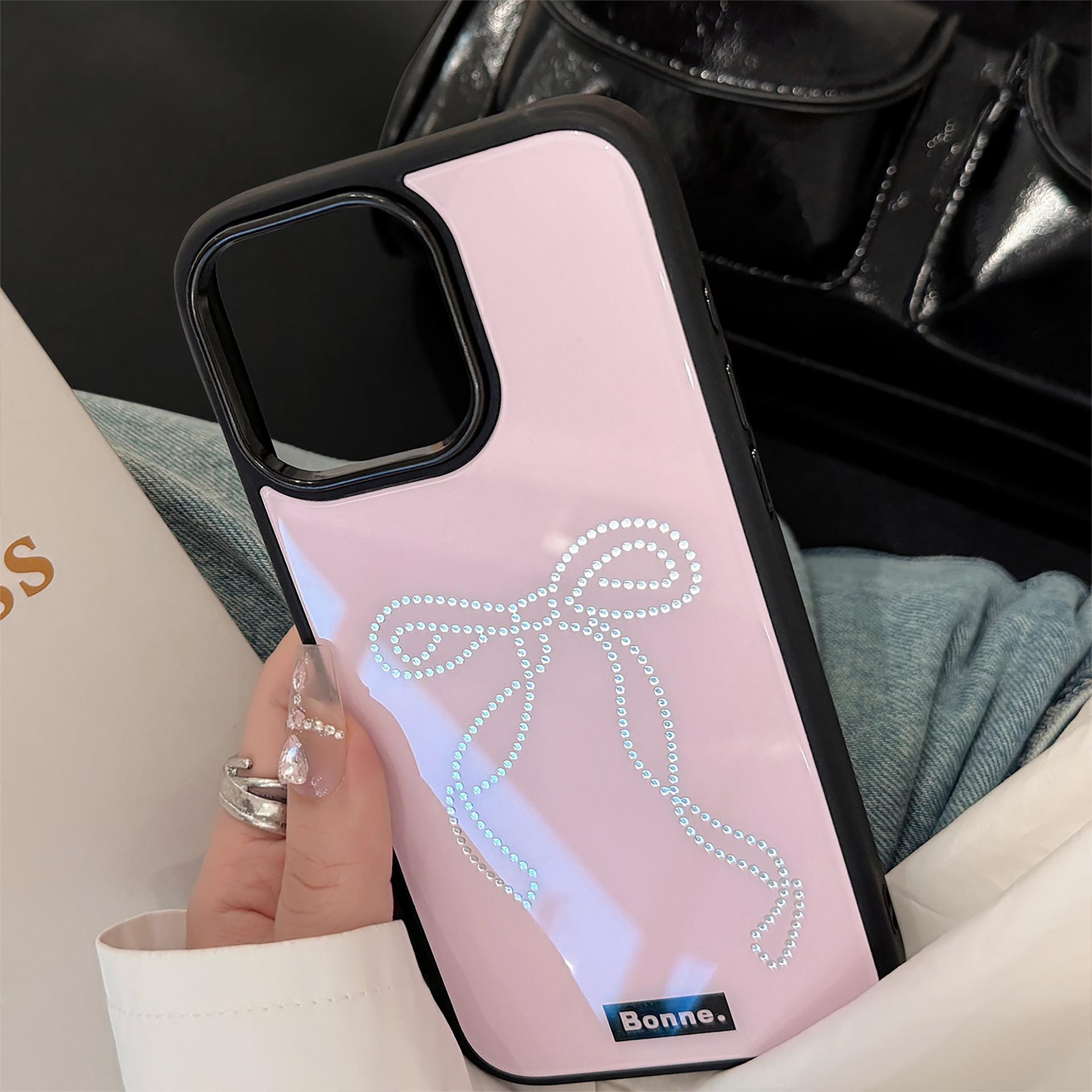 鎏金ins甜酷风iphone16苹果15pro max手机壳13男女14蝴蝶结12适用