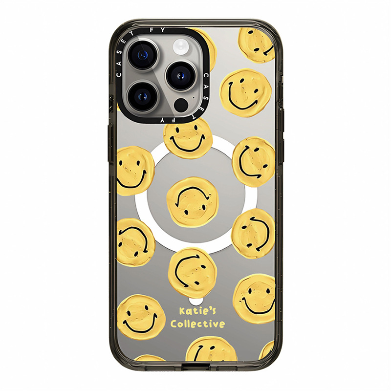 【官方正品】CASETiFY 高版磁吸雏菊幸福笑脸适用苹果iPhone15ProMax手机壳14/13保护套