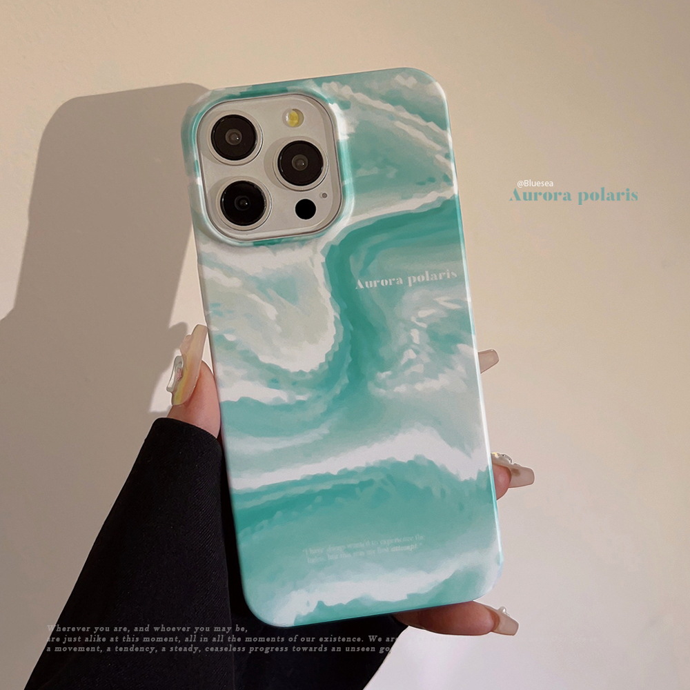 夏日海洋水波纹14promax适用iphone13苹果15手机壳11磨砂12菲林16