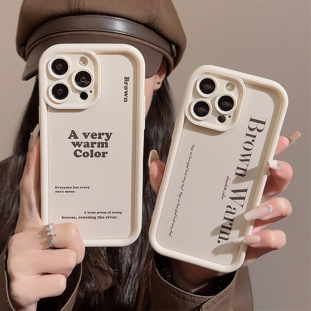简约字母苹果13手机壳iphone15硅胶16适用14promax全包12小众华为