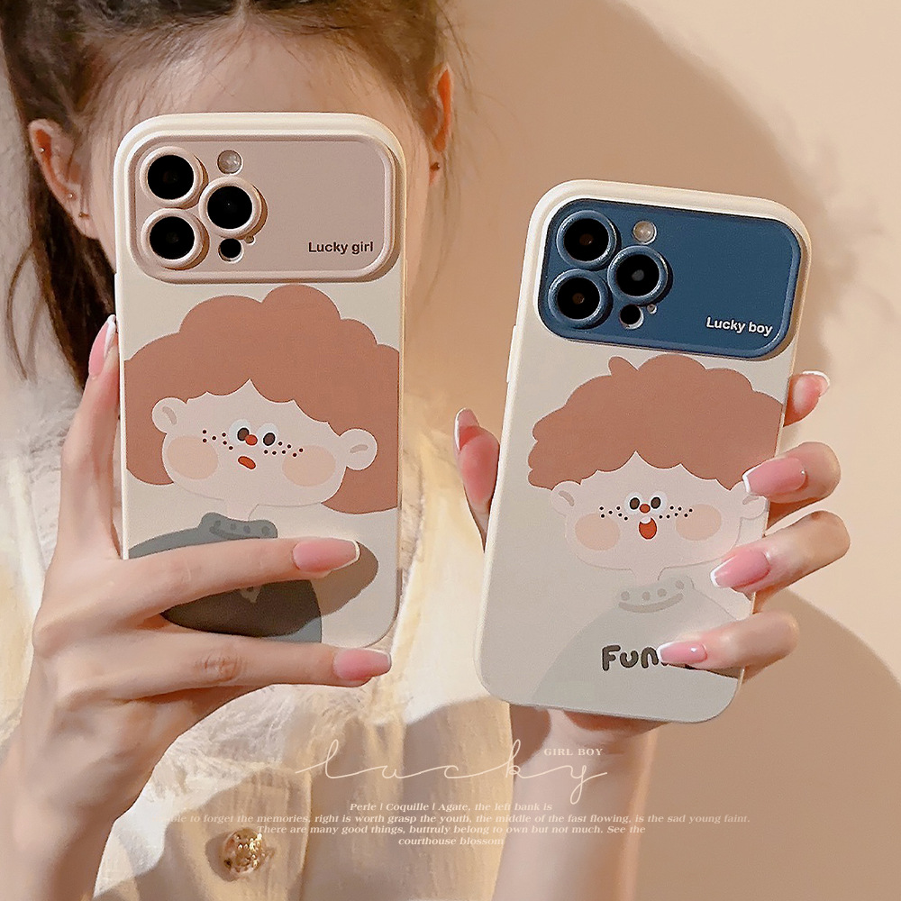 情侣手机壳适用iphone15苹果手机壳13ProMax秋冬卡通14全包11软16