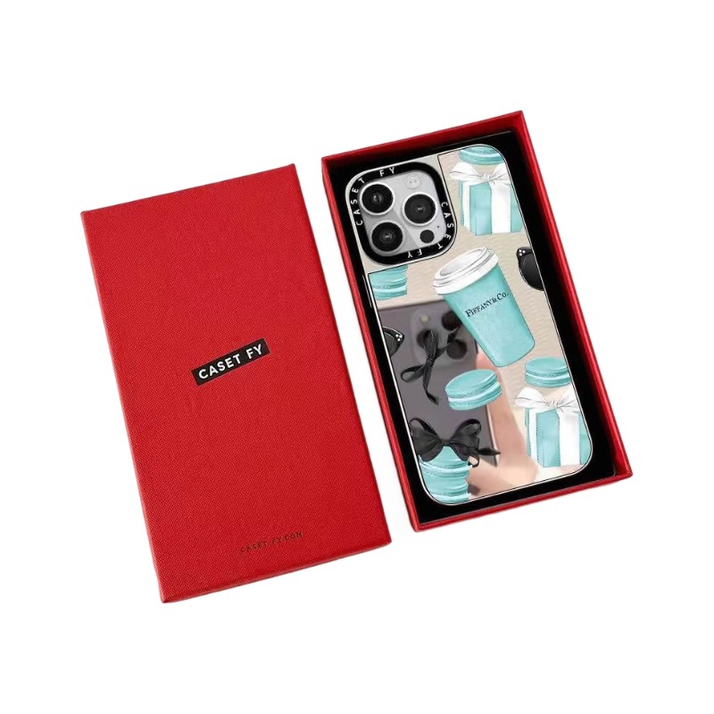 【官方正品】CASETiFY 手机壳礼品盒适用苹果三星华为安卓原红白色包装饰品配件现货通用