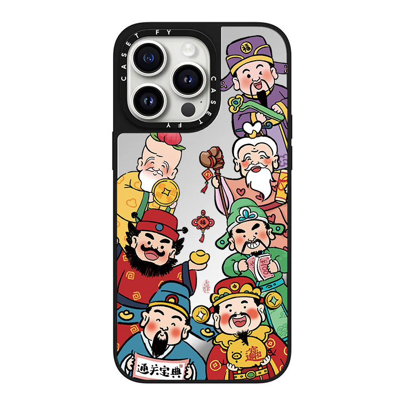 【官方正品】CASETiFY 财神到适用苹果iPhone15ProMax手机壳14pro潮牌13/12/11镜面plus