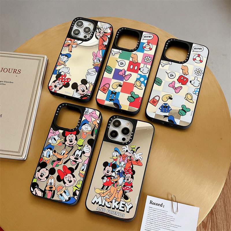 原版镜面卡通动物集合适用iphone15 14pro12Pro max 11苹果手机壳