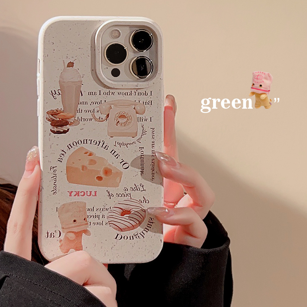 可降解iphone14手机壳16苹果15pro max小麦秸秆13复古12面包X适用