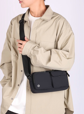 新款lu运动单肩包男女户外休闲健身多功能瑜伽包斜挎包时尚防水包