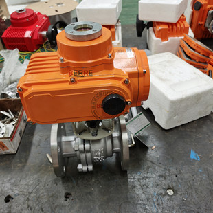 管道冲洗开关型电动法兰球阀Q941F DN50 16P