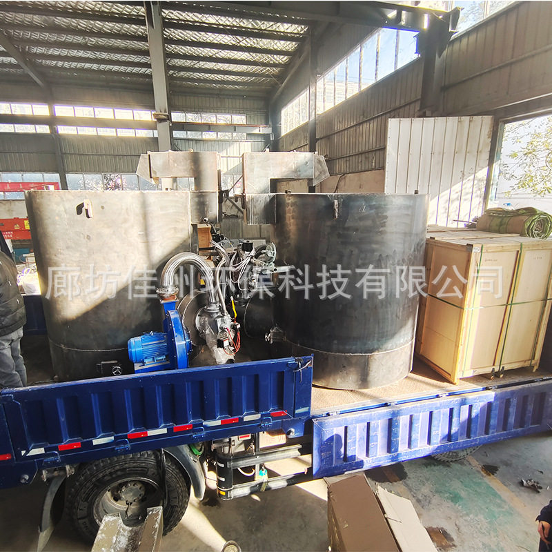 安徽小型生物质颗粒熔铝炉500KG碳化硅坩埚化铝炉 倾斜废铝熔化炉