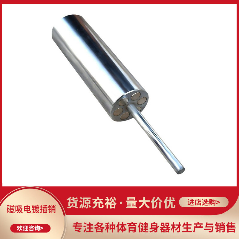 龙门架加重插销杆电镀磁吸龙门架承重60kg负重杆健身房器材配件