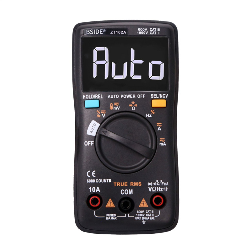 BSIDE  ZT102A液晶显示6000字AUTO智能档自动量程数字万用表