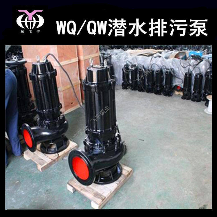 150WQ145-9-7.5KW潜水电泵排污泵 QW无堵塞污水污物潜污泵提升泵