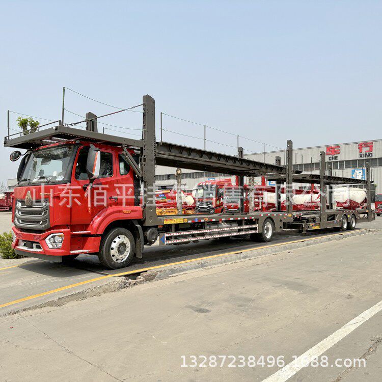 出口中置轴轿运车 商品车运输半挂车 轿运车 乘用车运输挂车