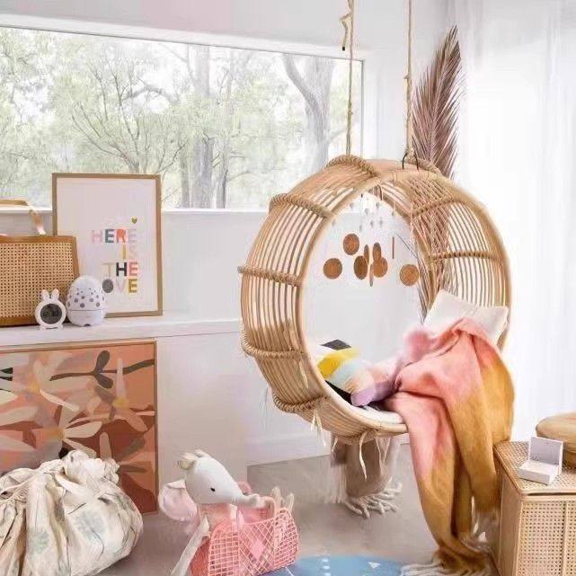 客栈户外懒人悬挂家用秋千吊椅ins吊篮室内阳台摇篮椅悬挂式