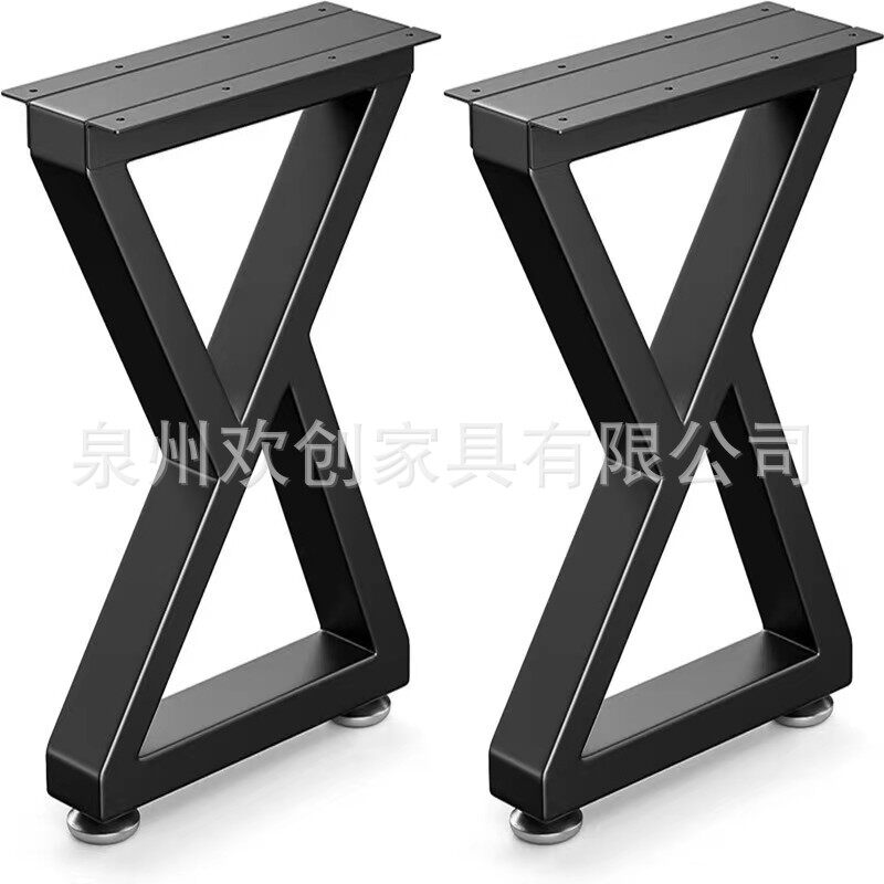创意铁艺桌腿桌子腿支架时尚桌脚书桌支架餐桌餐台餐厅五金家具腿