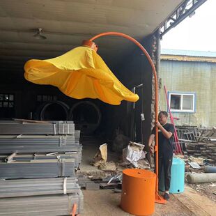 开合自动气模花人体感应花园玫瑰花互动装置美陈牵牛花景区网红