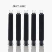 份 100支 钢笔墨囊3.4mm口径钢笔替换笔芯专用黑色红色蓝色安装