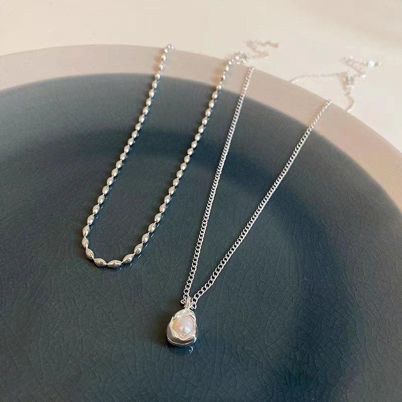 珍珠双层项链女轻奢时尚百搭小众气质锁骨链小清新高级感配饰颈链,饰品/流行首饰/时尚饰品新,项链,淘宝优惠券,粉丝福利购,淘宝优惠卷
