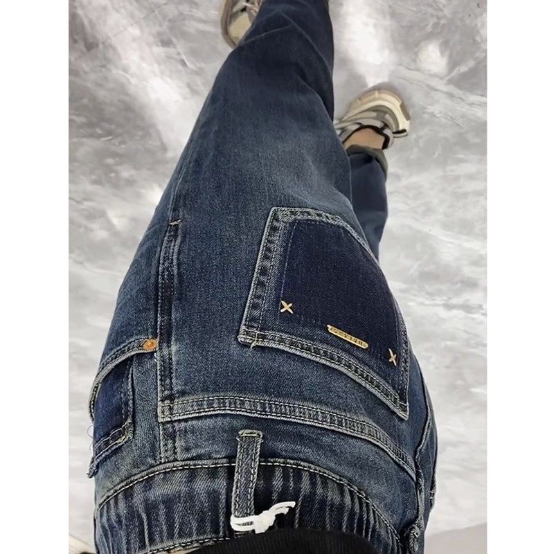 梨型身材裤子大尺码高腰哈伦牛仔裤女秋胖H妹妹mm宽松显瘦九分老,女装/女士精品,大码裤装,淘宝优惠券,粉丝福利购,淘宝优惠卷