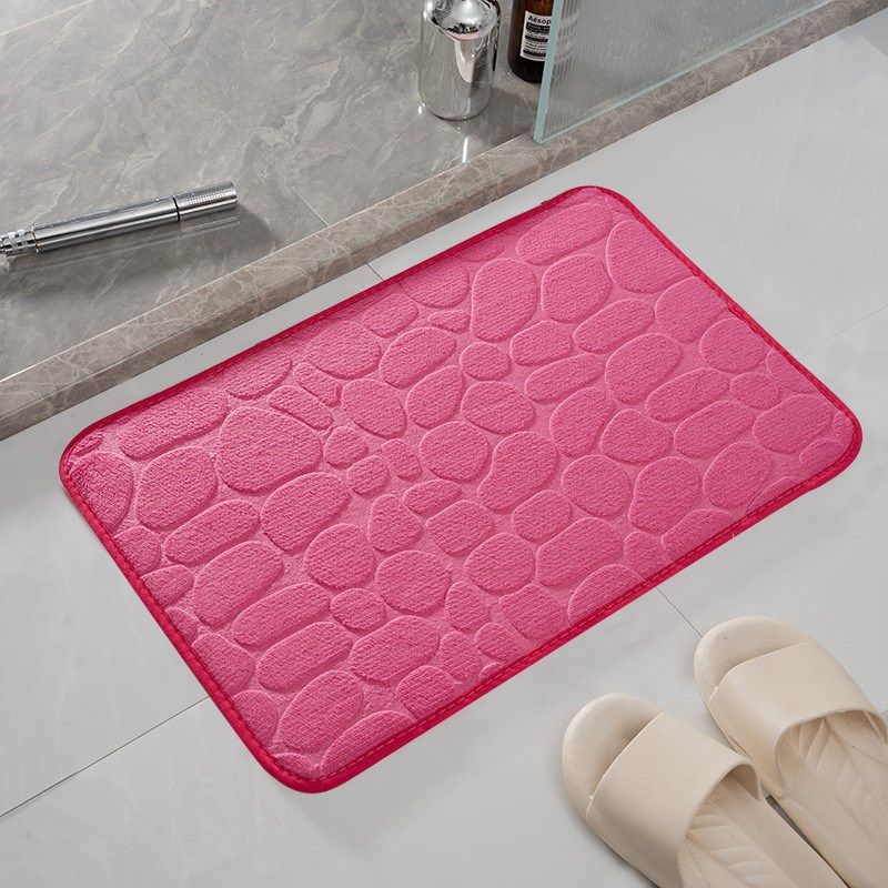 珊瑚绒地垫压花石头脚垫家用记忆棉浴室卫生间吸水垫入户玄关门垫,居家布艺,家用脚垫,淘宝优惠券,粉丝福利购,淘宝优惠卷