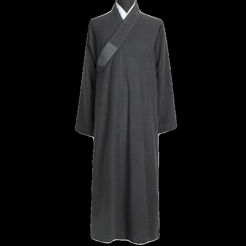 秋冬僧服呢料长褂男女款外出大褂僧人衣服比丘尼长衫出家人外套