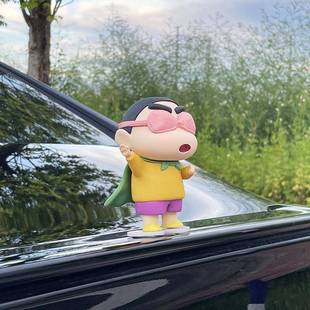 S8H外部RPG搞怪车车后备载车箱车外装 饰品超人小新摆件玩偶车顶尾