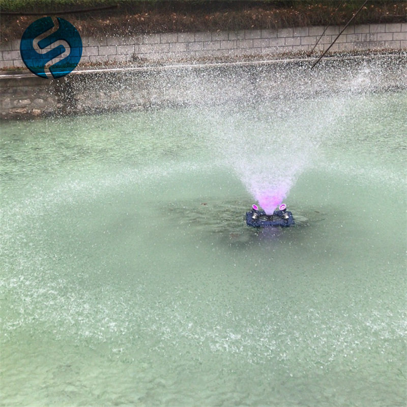 喇叭花浮水喷泉曝气机河道景观