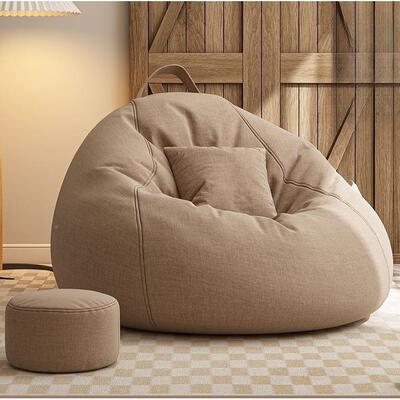 懒人沙米发豆袋休闲卧室躺阳榻榻久坐台舒适可躺可无品牌/睡可拆