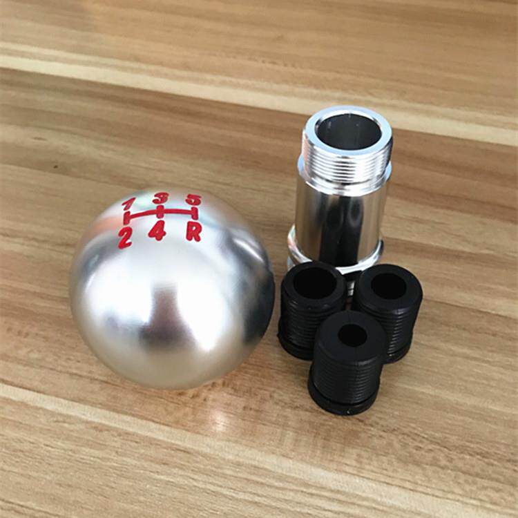 小车合金挂挡球改装档通用5档位排头变速杆小车挡防尘套头GLW皮铝