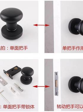 奢隐形暗门锁背景门美式锁具VZU轻球金面色门把手卧室内圆形锁单