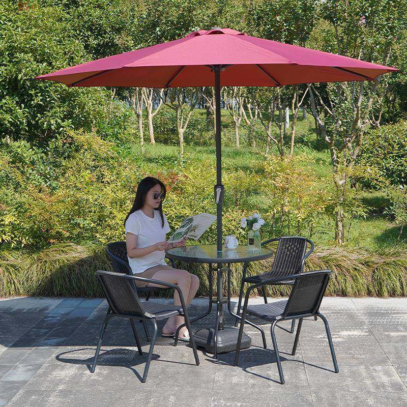 户外桌椅组带藤椅休编闲阳台庭院铁艺花园藤合室外露台伞三MXG五,商业/办公家具,商用藤编家具,淘宝优惠券,粉丝福利购,淘宝优惠卷