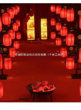 中国风婚笼庆具汉唐仿古宫道灯三灯新中式JNJ婚礼路联引铁艺屏风