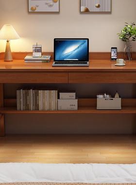 实字木书桌简约家用中小学生学习写子桌卧室台式VMT电脑桌亚风马