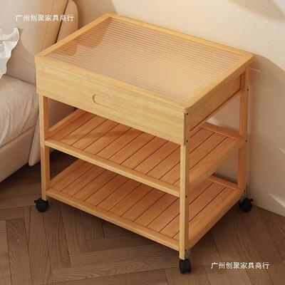 床头置柜简约现代小型家用收柜储物柜物架卧室纳简易储物出MFO租