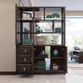 新中ARX式 乌厅木实间厅柜门口入户玄关门木厅柜隔金断柜家用客酒