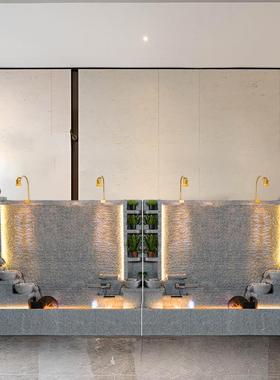 景水幕墙泉客流水屏风厅隔断假山喷山水观庭ZVT院户外招财风水轮