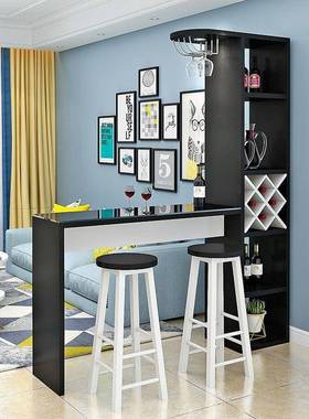 吧台家用FRQ客厅隔断简约现代小桌玄关高脚小户型酒柜吧台一体桌