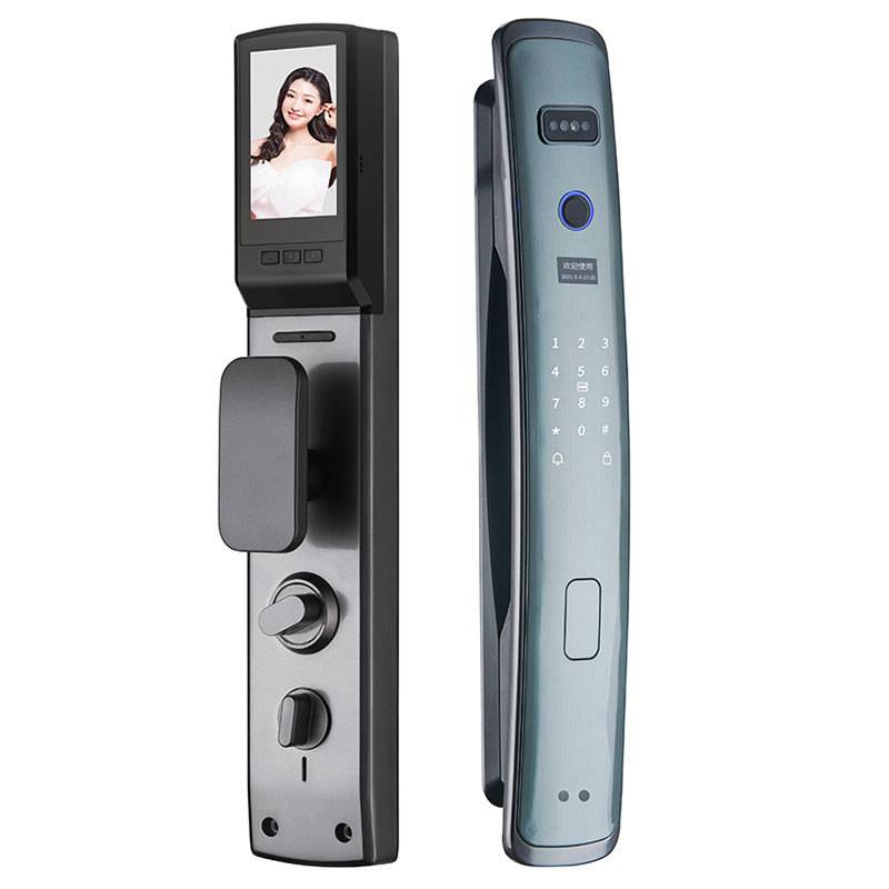 智能门锁指纹锁电子锁监控实时抓拍家用木门防盗门通用锁