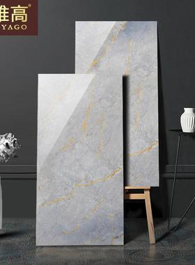名雅高瓷砖蓝色金丝理石地砖厅60x1200大客地板砖卫生间0厨ERD房