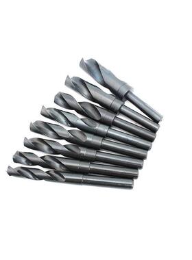 件8套黑色高速钢等柄花麻钻头小柄钻木TSB盒装1/2柄钻头木材钻孔