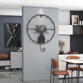 YH297表钟厅轻客奢家用挂墙2025尚网红艺术餐厅时钟装 时饰创意静