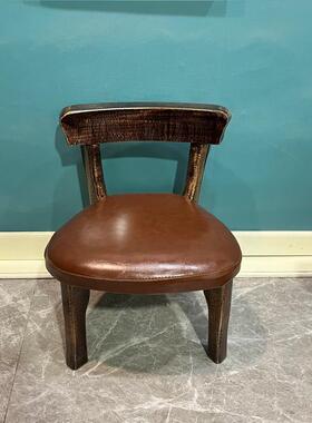 子美乡写村家用儿童小椅客厅茶几实式木宝宝可爱沙发VCY皮革矮板