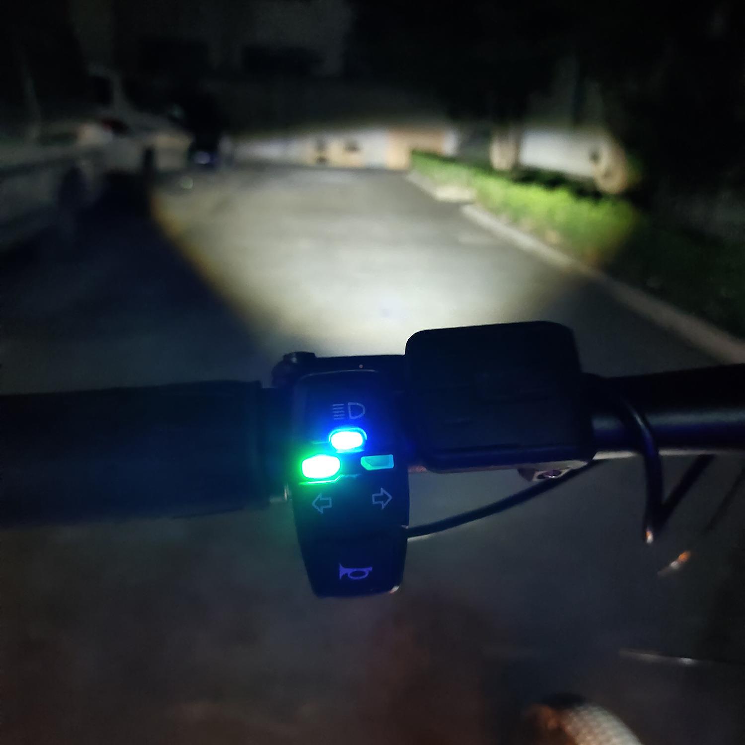 JNX电自动行车灯组防水线双前灯6W叭LED刹车灯转向4喇宽压2-90V