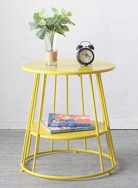简易双层YY32730艺茶几铁卧室飘窗轻奢迷你茶几桌用客厅发边几家
