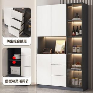 yhu餐边轻柜靠墙多功能代简约版 入ROM户现玄关柜奢现做酒柜家用收