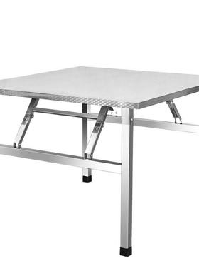 舍dnd不NLH锈折叠桌钢桌餐桌家用宿出租房吃饭桌写字学习摆摊便携