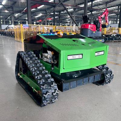 美出北履带式口控遥割草机庭院市政绿化打草机汽油大XFX马力除草