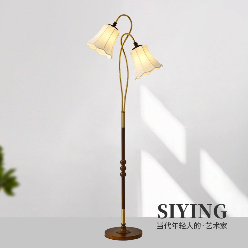 速发日式南台复古风钓地灯客厅沙发旁落鱼灯氛围灯高级感美式洋灯