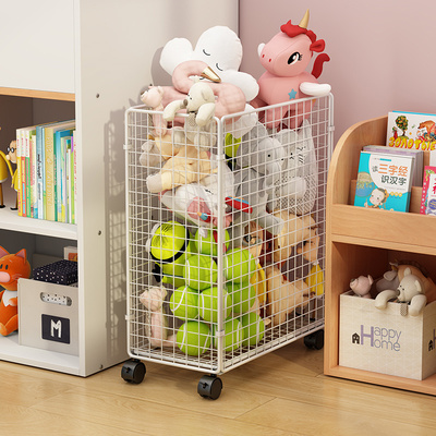 速发娃娃纳纳桶毛绒铁具收收筐收纳桶玩偶收纳篮神器儿童玩具玩艺